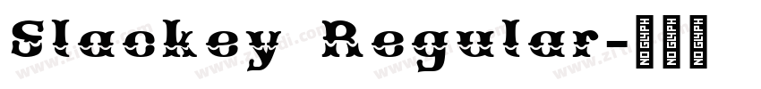 Slackey Regular字体转换